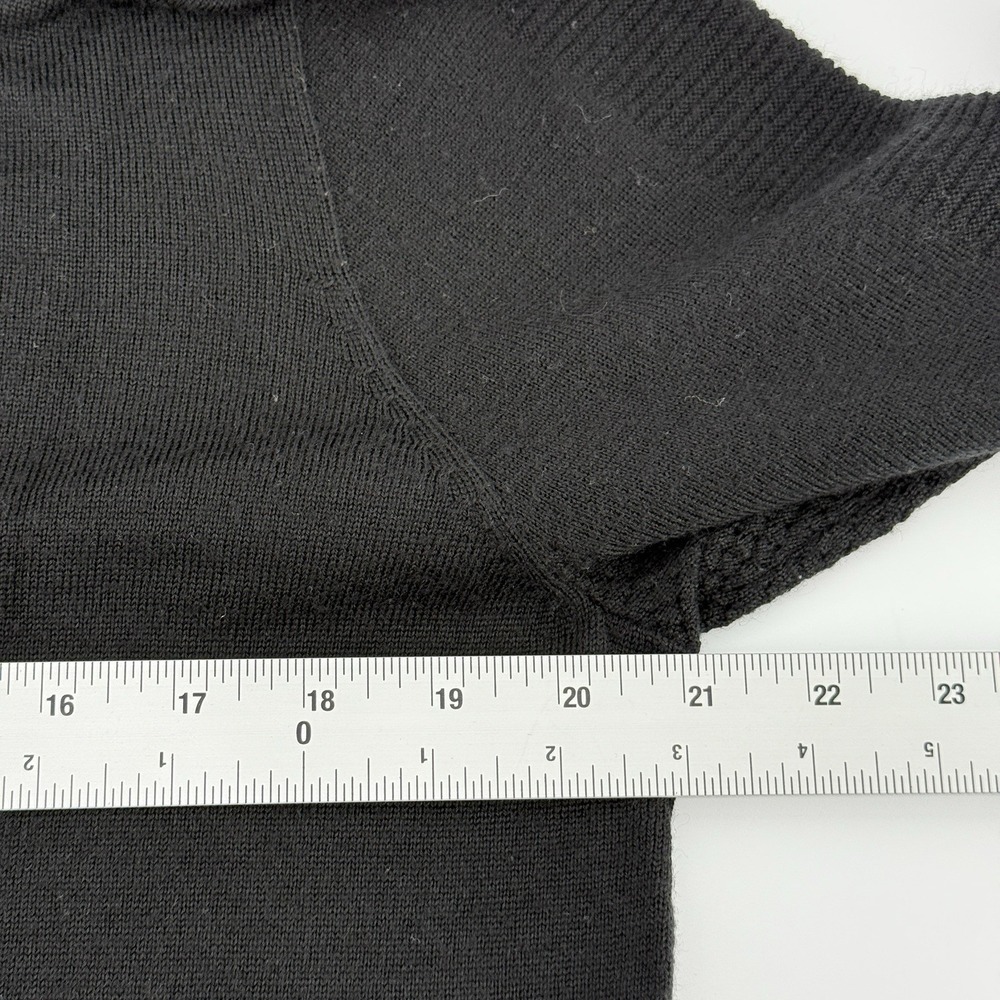 Nike Men's L Golf‎ Tour Performance Wool Blend V-Neck Sweater Black Stripe style - Picture 5 of 11
